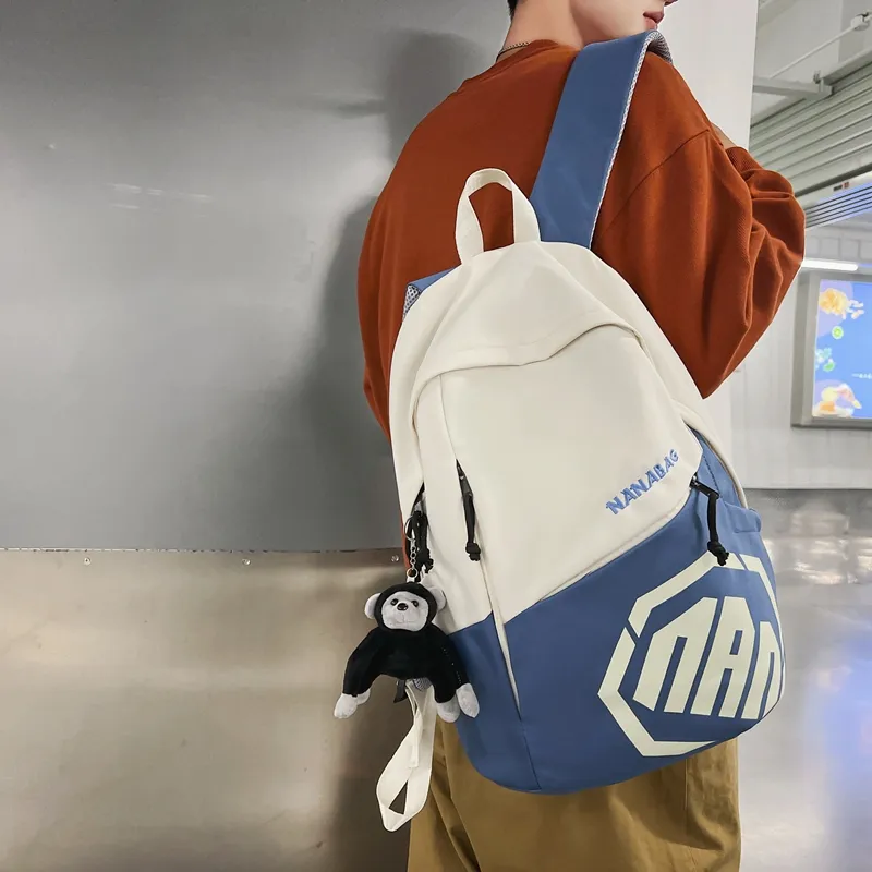 Alcohol Dragon Nylon Backpack Regular Unisex Multicolor-8
