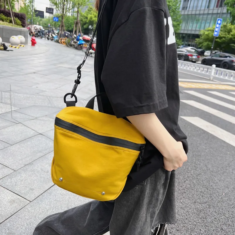 Alcohol Dragon Nylon Fabric Crossbody One Shoulder Handbag Unisex Black/White/Green/Orange/Yellow-4