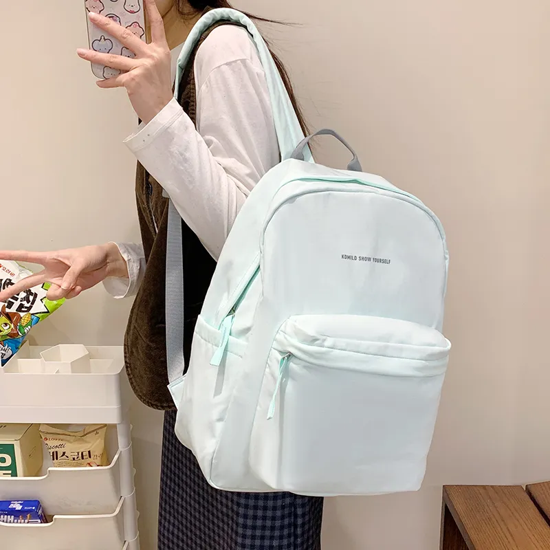 Alcohol Dragon Nylon Fabric Backpack Large Size Women's Multicolor-36