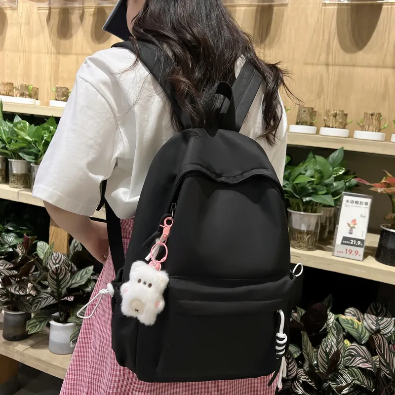 Alcohol Dragon Nylon Backpack Regular Unisex Black/Pink/Yellow/Green/Orange/White-3