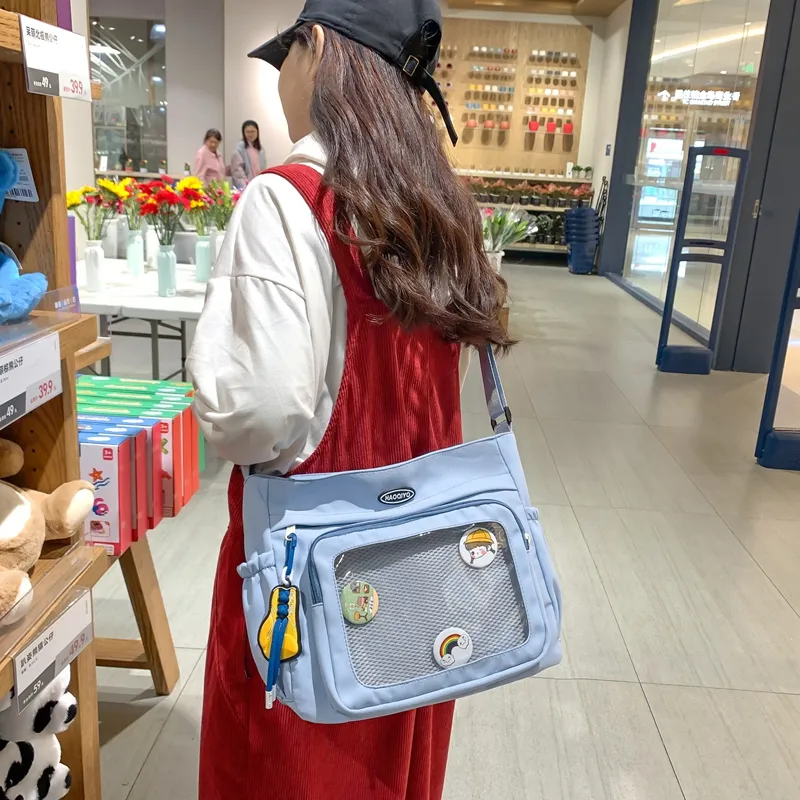 Alcohol Dragon Nylon With PVC Shoulder Bag, Crossbody Bag Unisex-3