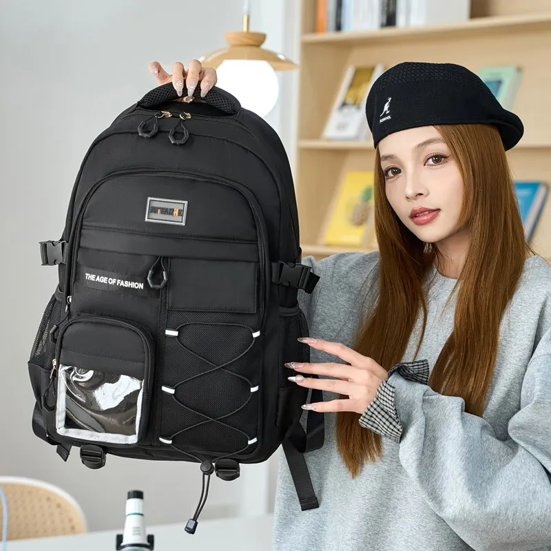 Alcohol Dragon Polyester Backpack Unisex Multicolor-1