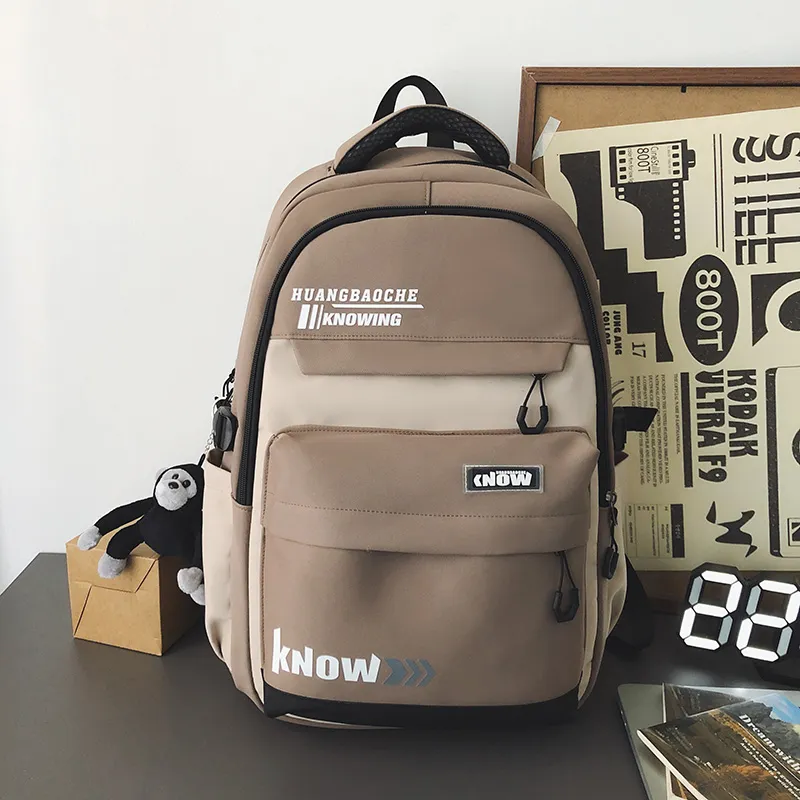 Alcohol Dragon Nylon Backpack Regular Unisex Multicolor-10