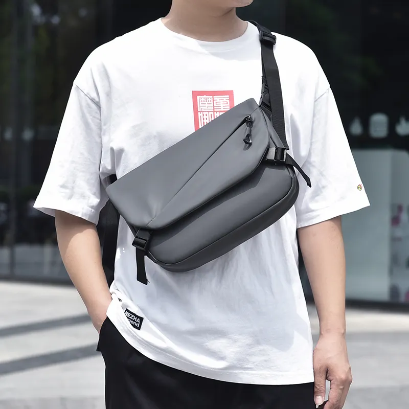 Alcohol Dragon Nylon Shoulder Bag Men's Multicolor-6