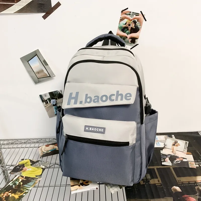Alcohol Dragon Nylon Backpack Unisex Multicolor-7