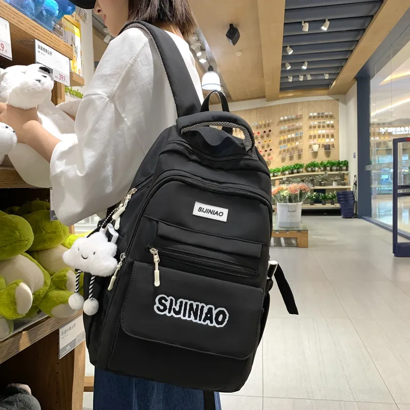 Alcohol Dragon Nylon Backpack Regular Unisex Multicolor-2