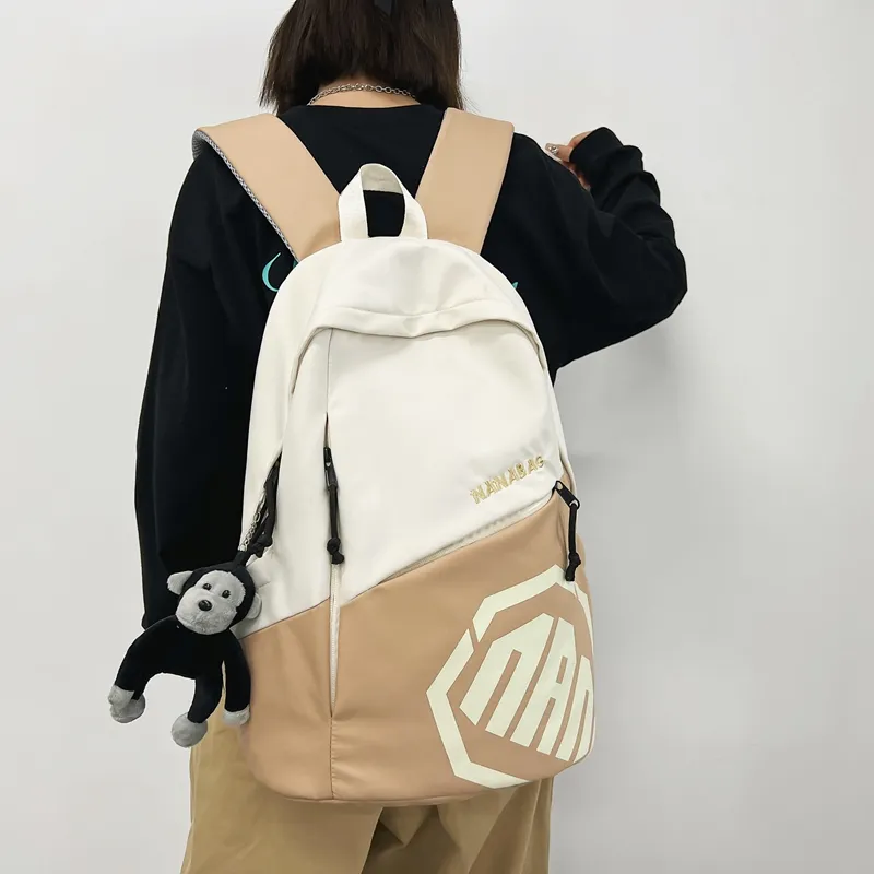 Alcohol Dragon Nylon Backpack Regular Unisex Multicolor-29