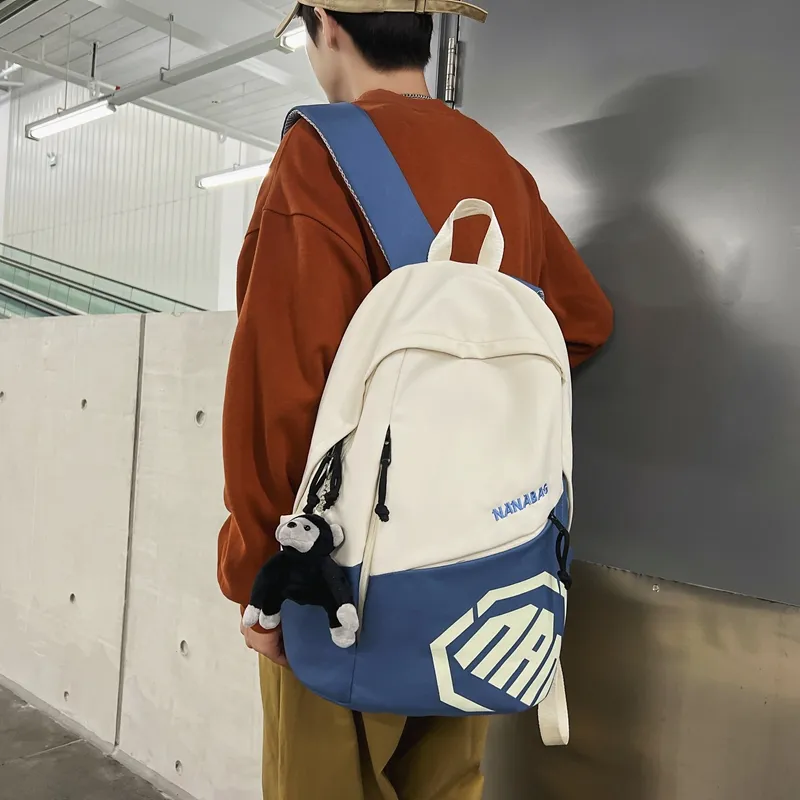 Alcohol Dragon Nylon Backpack Regular Unisex Multicolor-4