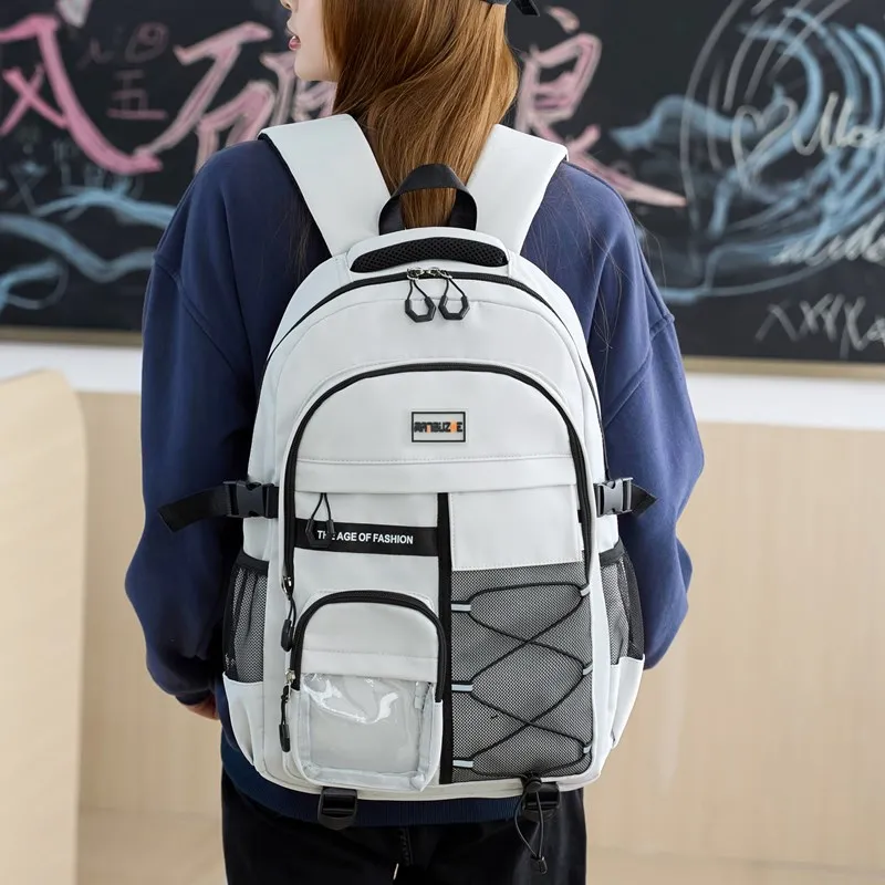 Alcohol Dragon Polyester Backpack Unisex Multicolor-16