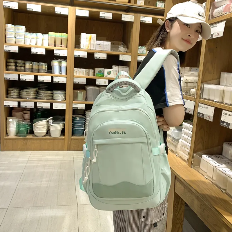 Alcohol Dragon Nylon Backpack Women's Multicolor-21
