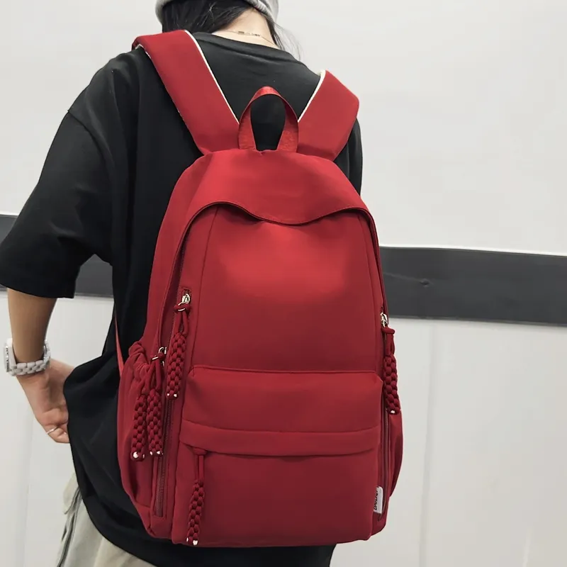 Alcohol Dragon Nylon Backpack Regular Unisex Multicolor-21