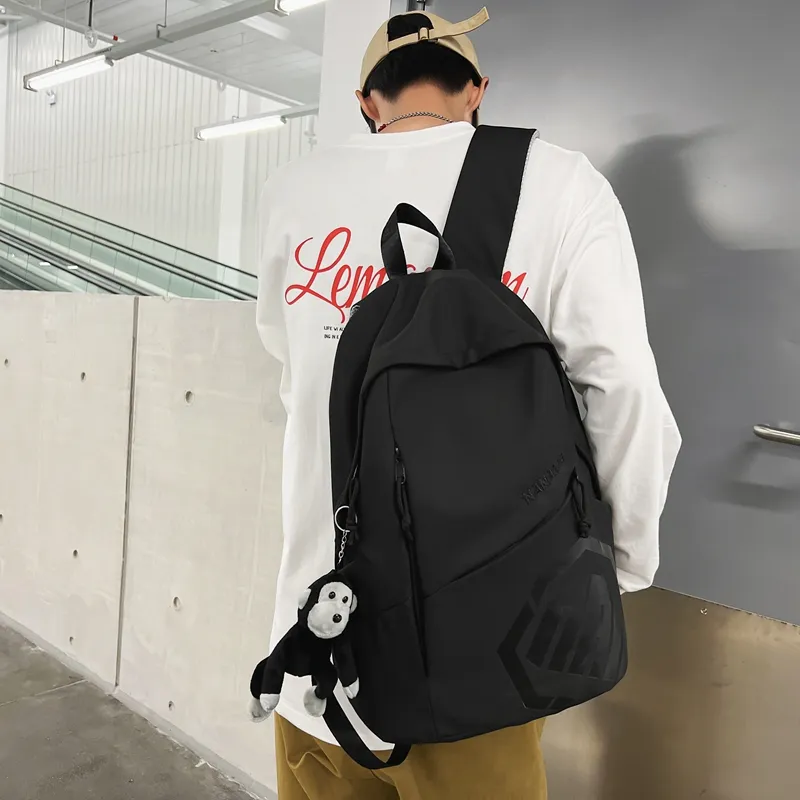 Alcohol Dragon Nylon Backpack Regular Unisex Multicolor-40