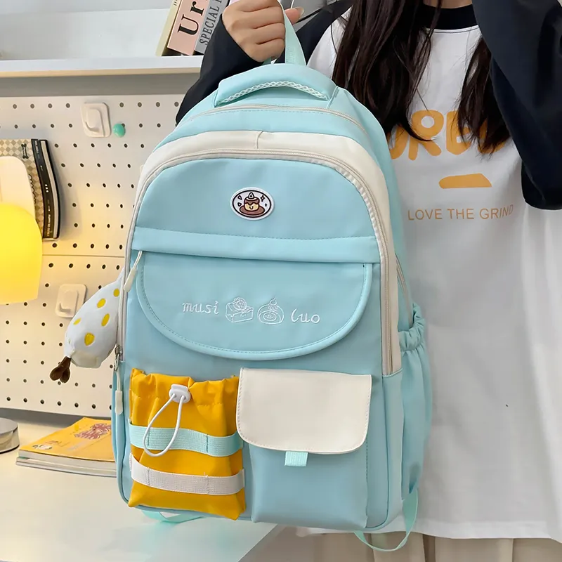 Alcohol Dragon Nylon Backpack Regular Women's Multicolor-29