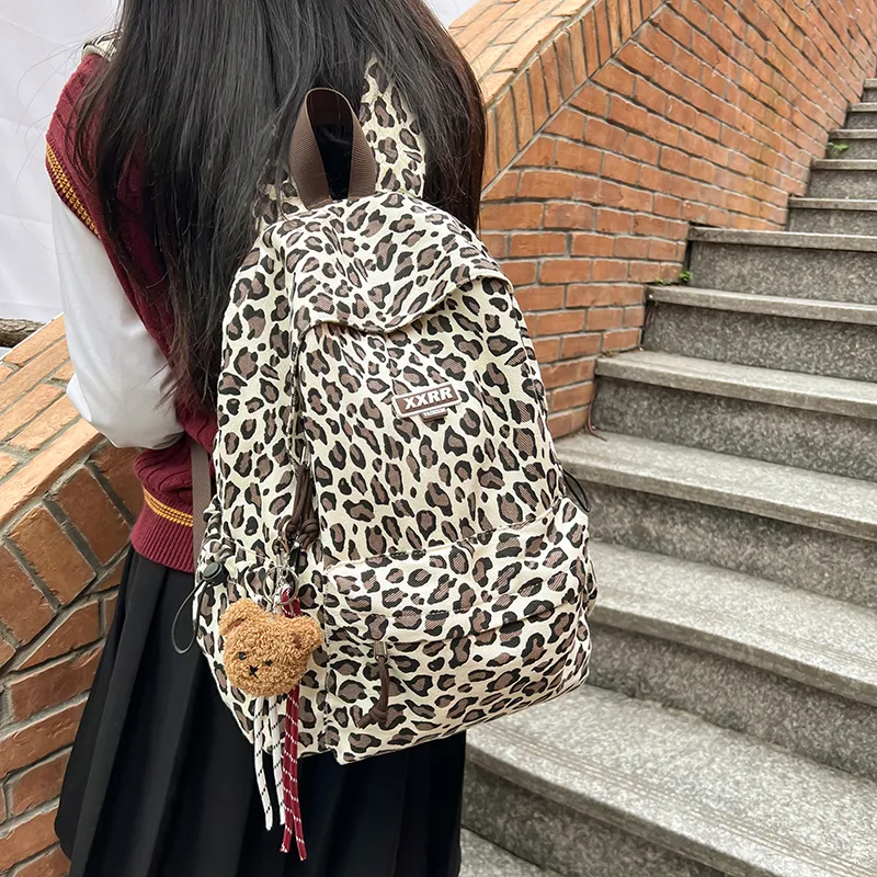 Alcohol Dragon Canvas Backpack Women's Multicolor-9