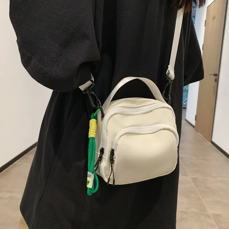 Alcohol Dragon Nylon Shoulder Bag, Crossbody Bag, Handbag Unisex Black/Green/Khaki/White/Orange-19
