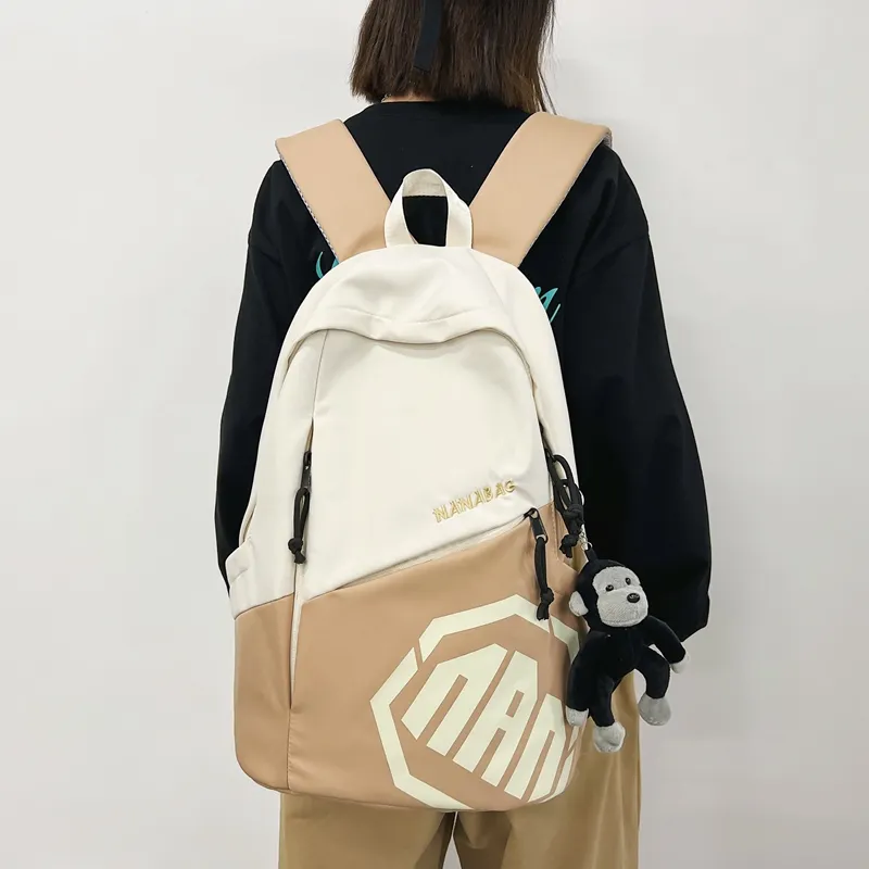 Alcohol Dragon Nylon Backpack Regular Unisex Multicolor-30