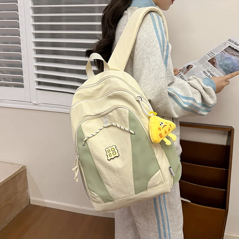 Alcohol Dragon Nylon Backpack Women's Multicolor-7