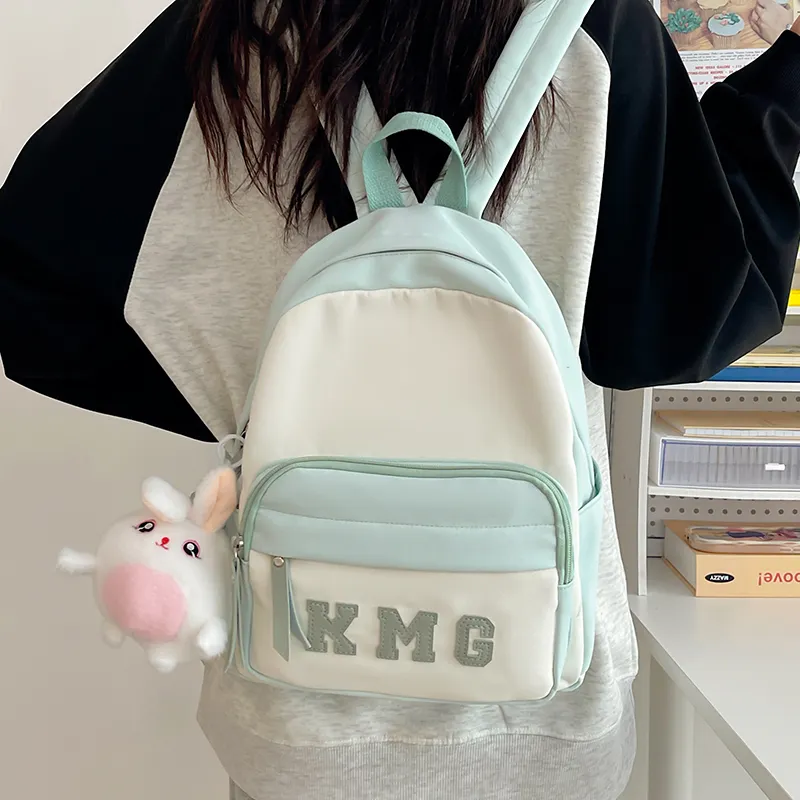 Alcohol Dragon Nylon Backpack Regular Unisex Pink/Blue/Black/Yellow/Green-1