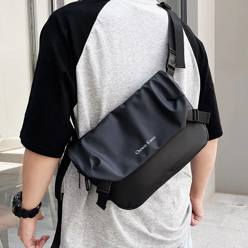 Alcohol Dragon Nylon Messenger Bag, Shoulder Bag Men's Multicolor-1