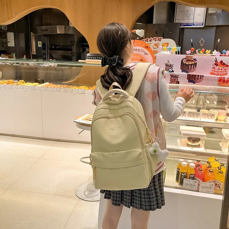Alcohol Dragon Nylon Backpack Women's Multicolor-26