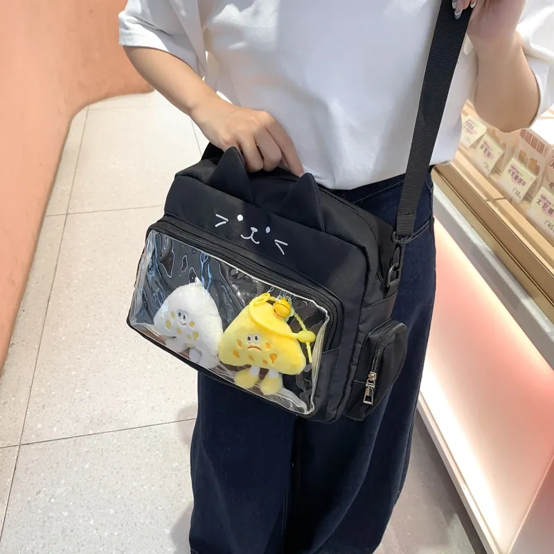 Alcohol Dragon Nylon Crossbody Bag, Shoulder Bag Unisex-9