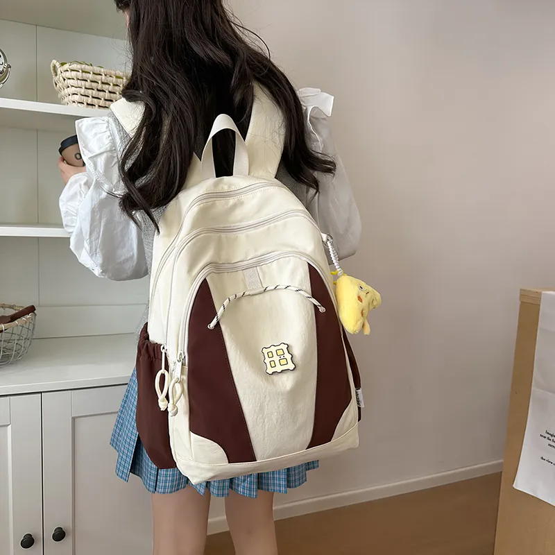 Alcohol Dragon Nylon Backpack Women's Multicolor-15
