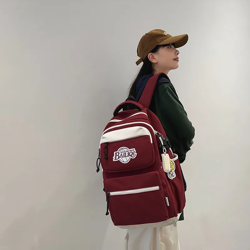 Alcohol Dragon Nylon Backpack Regular Unisex Multicolor-9