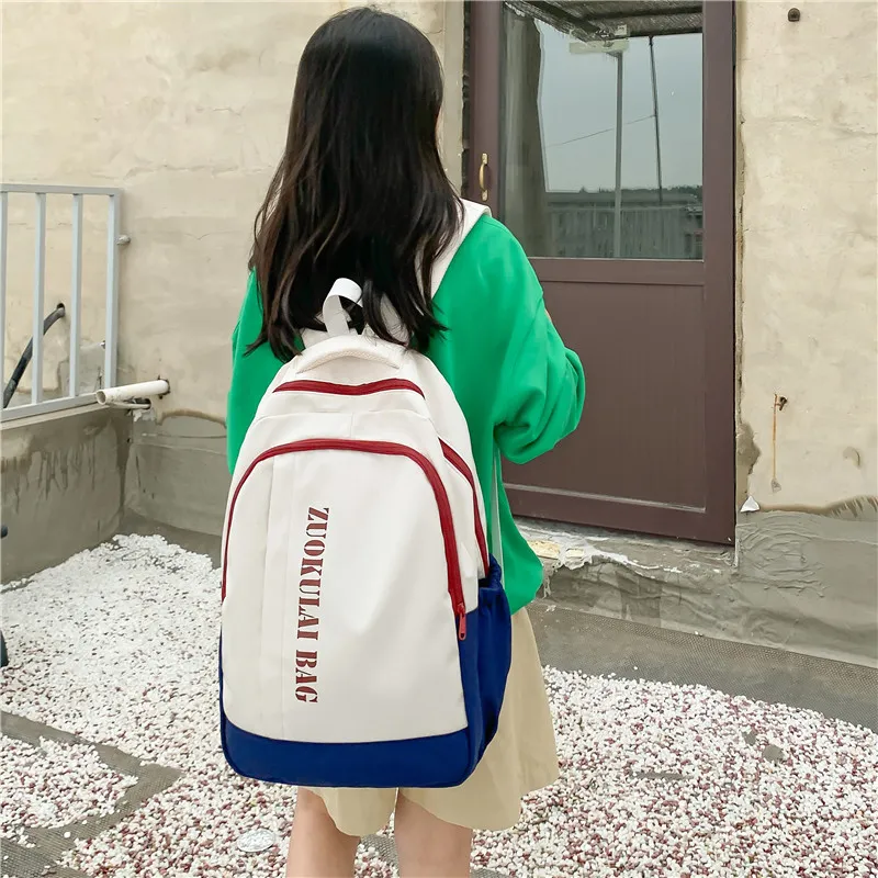 Alcohol Dragon Nylon Backpack Regular Unisex Multicolor-3