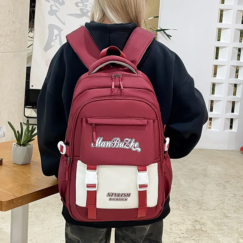 Alcohol Dragon Nylon Backpack Regular Unisex Multicolor-11