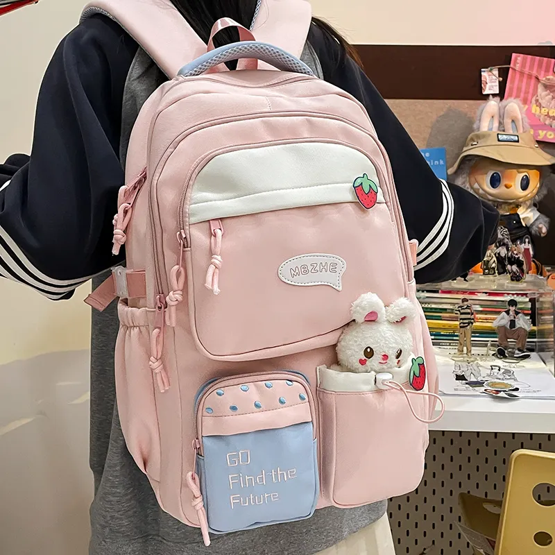 Alcohol Dragon Canvas Backpack Regular Women's Multicolor-16