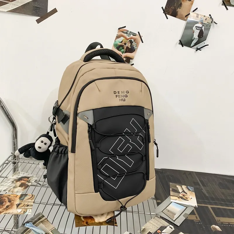 Alcohol Dragon Nylon Backpack Regular Unisex Multicolor-7