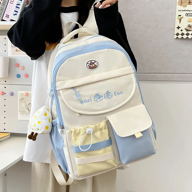Alcohol Dragon Nylon Backpack Regular Women's Multicolor-20