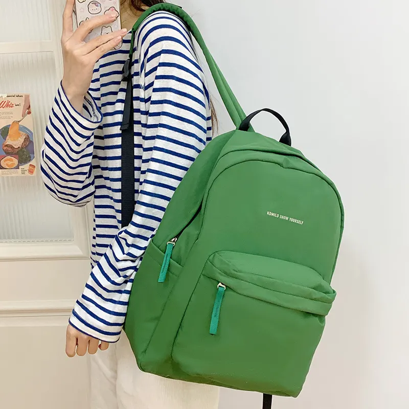 Alcohol Dragon Nylon Fabric Backpack Large Size Women's Multicolor-24