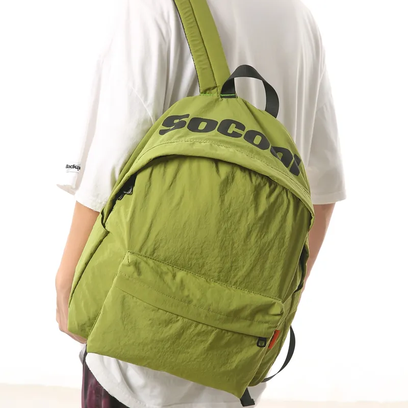 Alcohol Dragon Nylon Backpack Unisex Multicolor-10