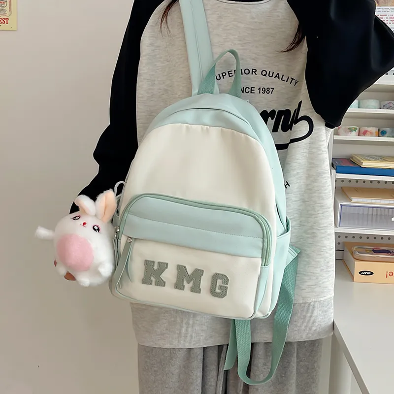 Alcohol Dragon Nylon Backpack Regular Unisex Pink/Blue/Black/Yellow/Green-4