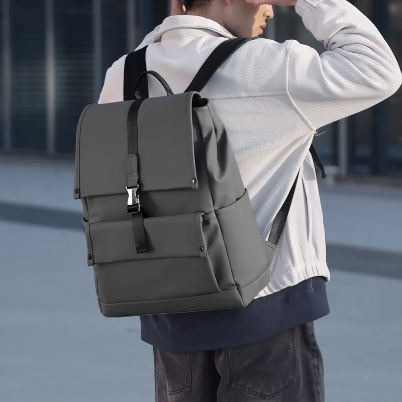 Alcohol Dragon Nylon Backpack Men's Multicolor-5