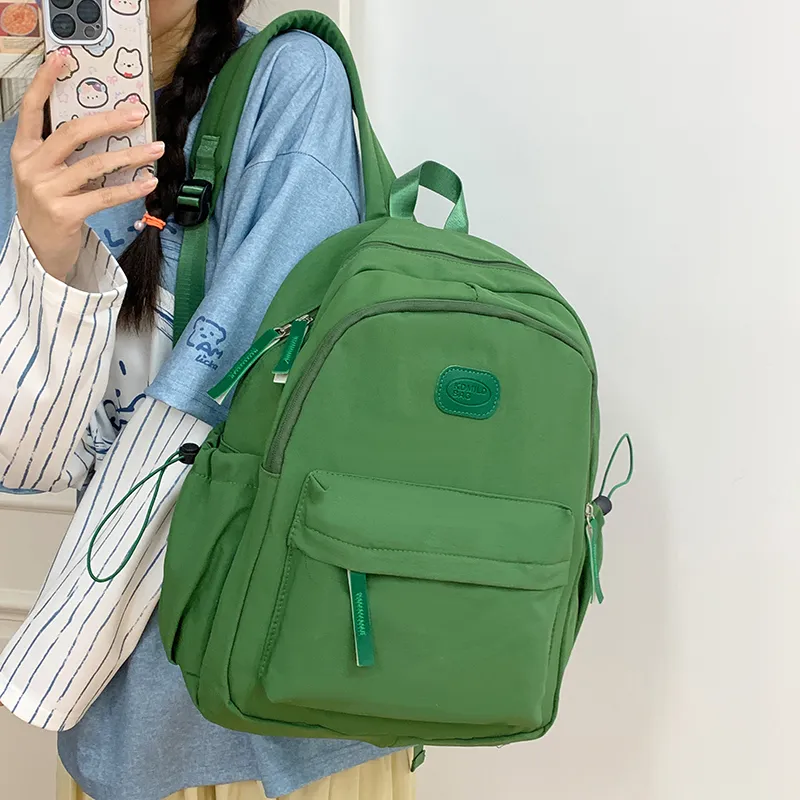 Alcohol Dragon Nylon Fabric Backpack Unisex Multicolor-32