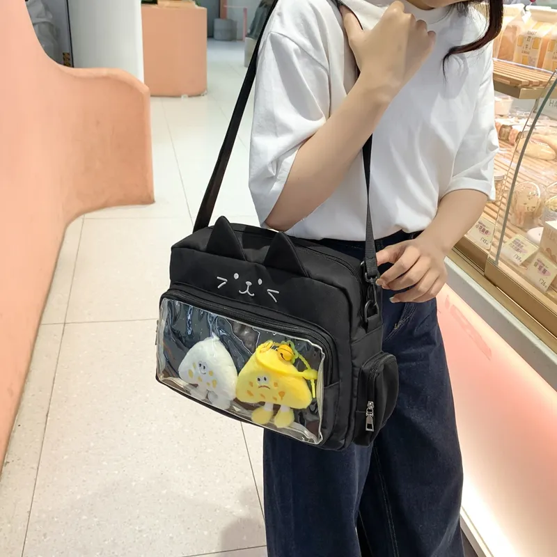 Alcohol Dragon Nylon Crossbody Bag, Shoulder Bag Unisex-7