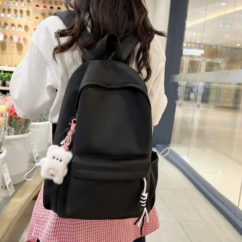 Alcohol Dragon Nylon Backpack Regular Unisex Black/Pink/Yellow/Green/Orange/White-2