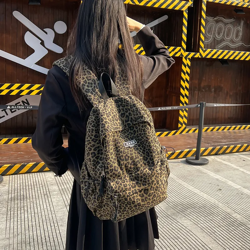 Alcohol Dragon Canvas Backpack Women's Multicolor-2