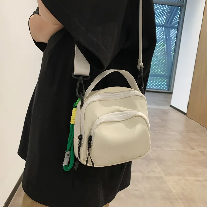 Alcohol Dragon Nylon Shoulder Bag, Crossbody Bag, Handbag Unisex Black/Green/Khaki/White/Orange-17