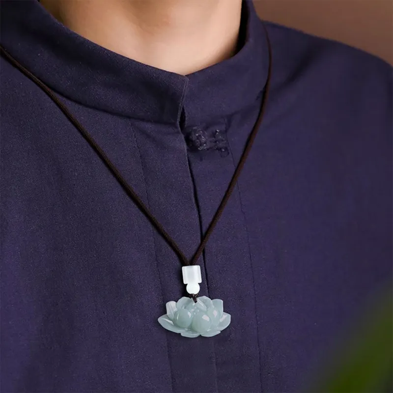 Emerald Glutinous Jade Jadeite Pendants Unisex-2