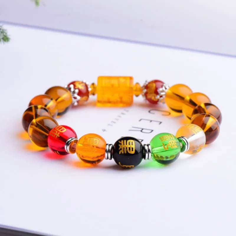 Emerald Colored Glaze Jade Bracelets Unisex-2
