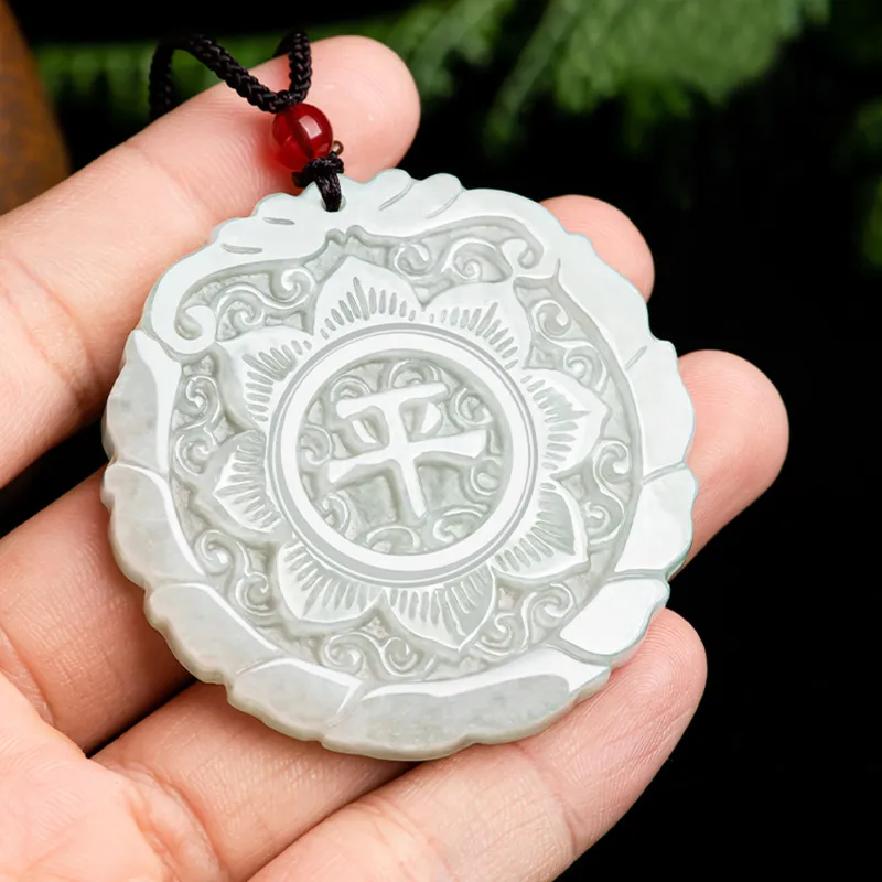 Emerald Glutinous Jade Jadeite Pendants Unisex-3