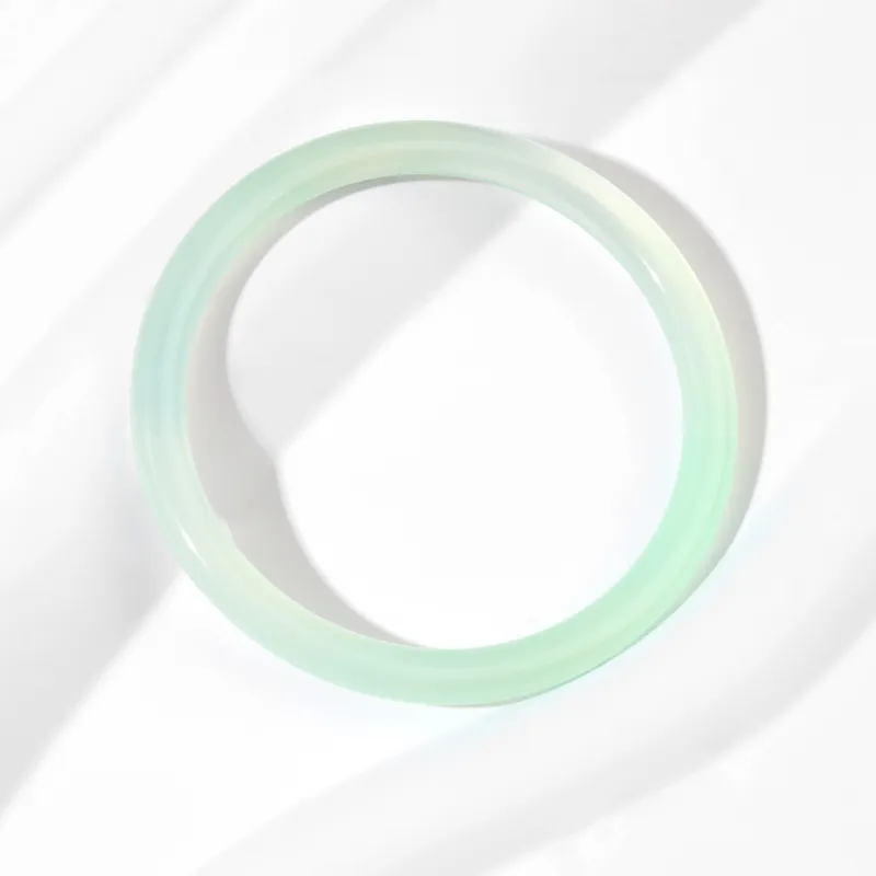 Emerald Chalcedony Jade Bangles Women's-4