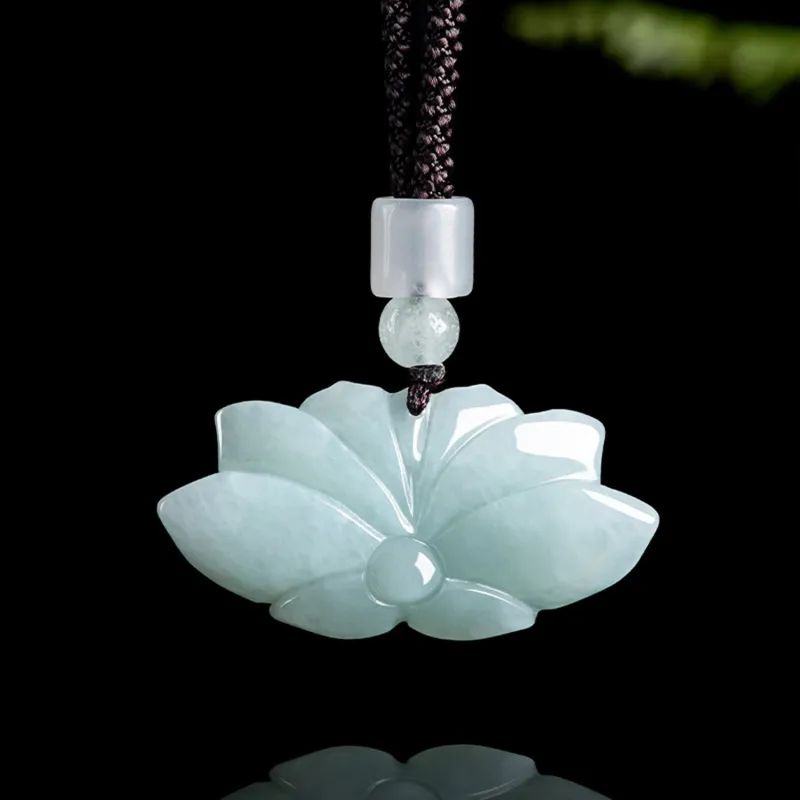 Emerald Glutinous Jade Jadeite Pendants Unisex-5