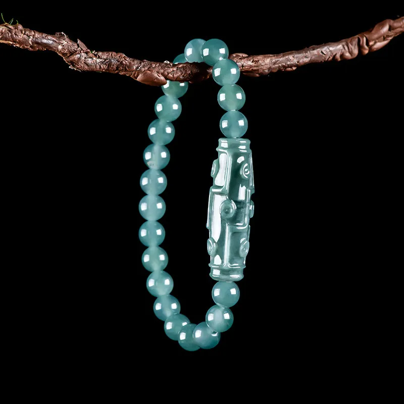 Emerald Ice Type Jadeite Bracelets Unisex-4