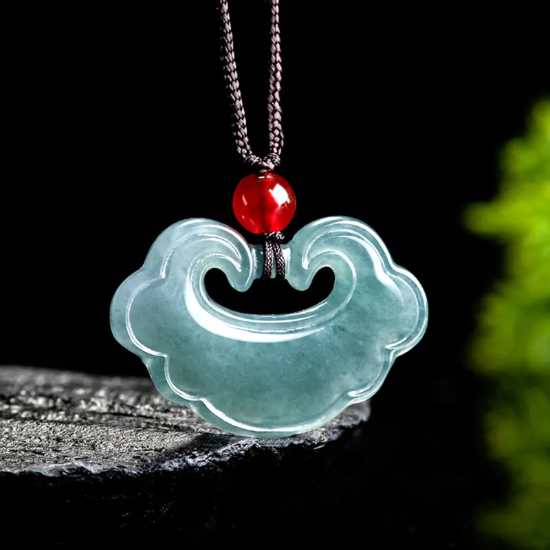 Emerald Glutinous Jade Jadeite Necklaces Unisex-5