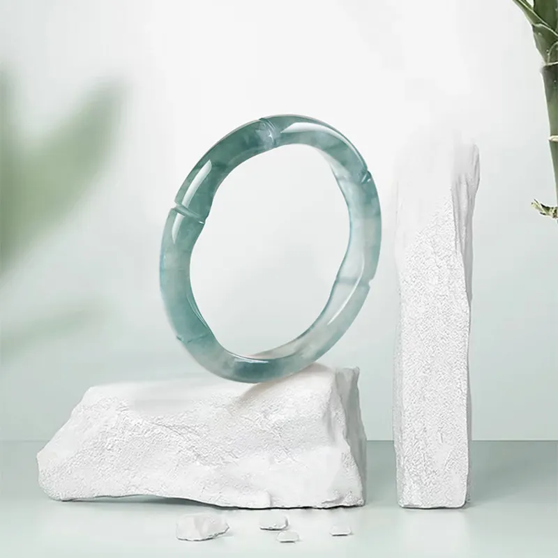 Emerald Glutinous Jade Jadeite Rings Women's-3