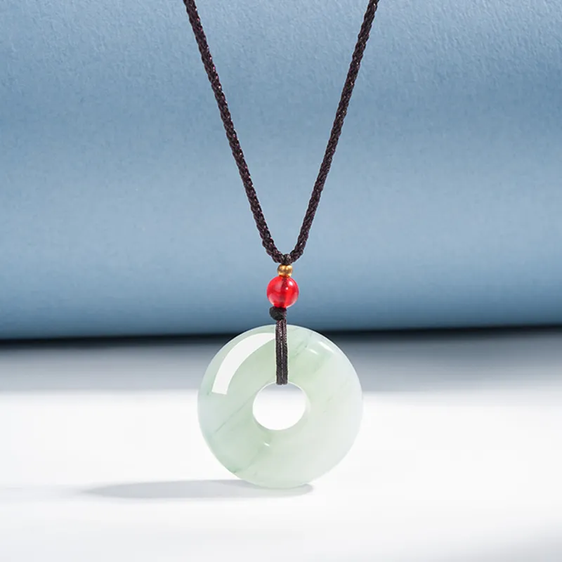 Emerald Tianshan Jade Necklaces Women's-2